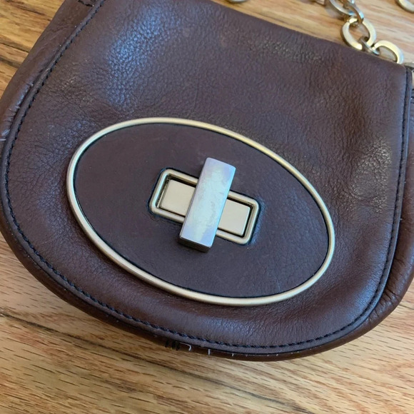 Vintage Cole Haan Brown Chain Crossbody - Picture 6 of 6